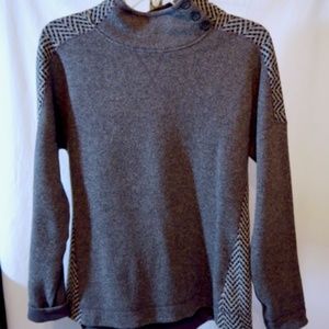 Marmot Vivian Wool Blend Gray Pullover Cowl Neck Long Sleeve Size XL
